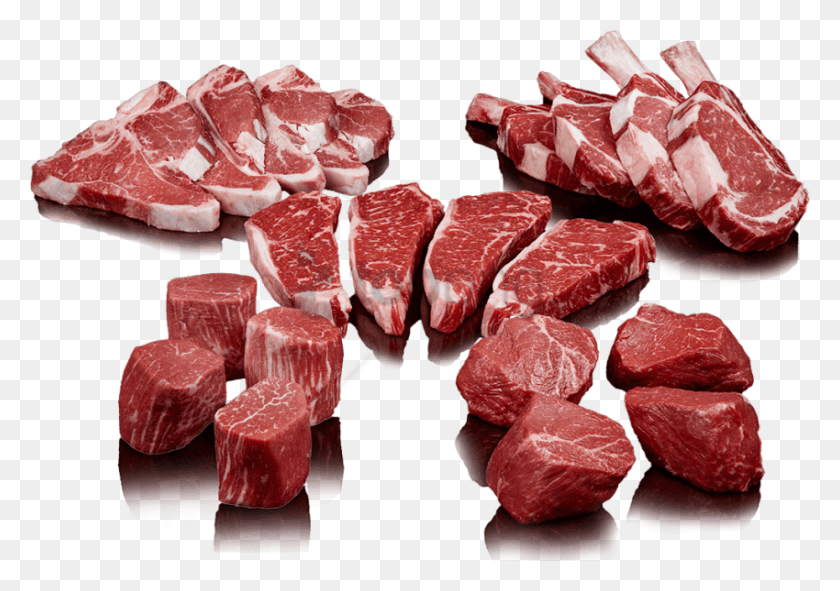 850x579 Free Fresh Frozen Meat Image With Transparent Meat, Steak, Food, Pork HD PNG Download