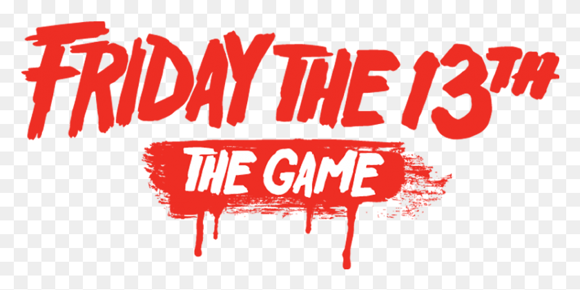 830x385 Free Friday The 13th Game Dlc Available Now Friday The 13th The Game, Text, Alphabet, Clothing HD PNG Download