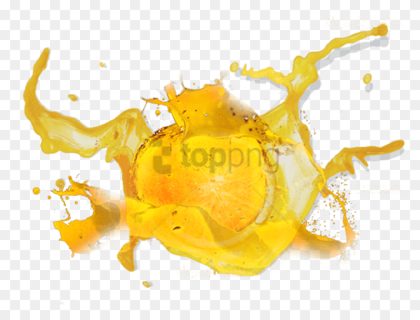 827x616 Free Fruit Splash Image With Transparent Yellow Fruit Splash, Peel, Plant, Bonfire HD PNG Download