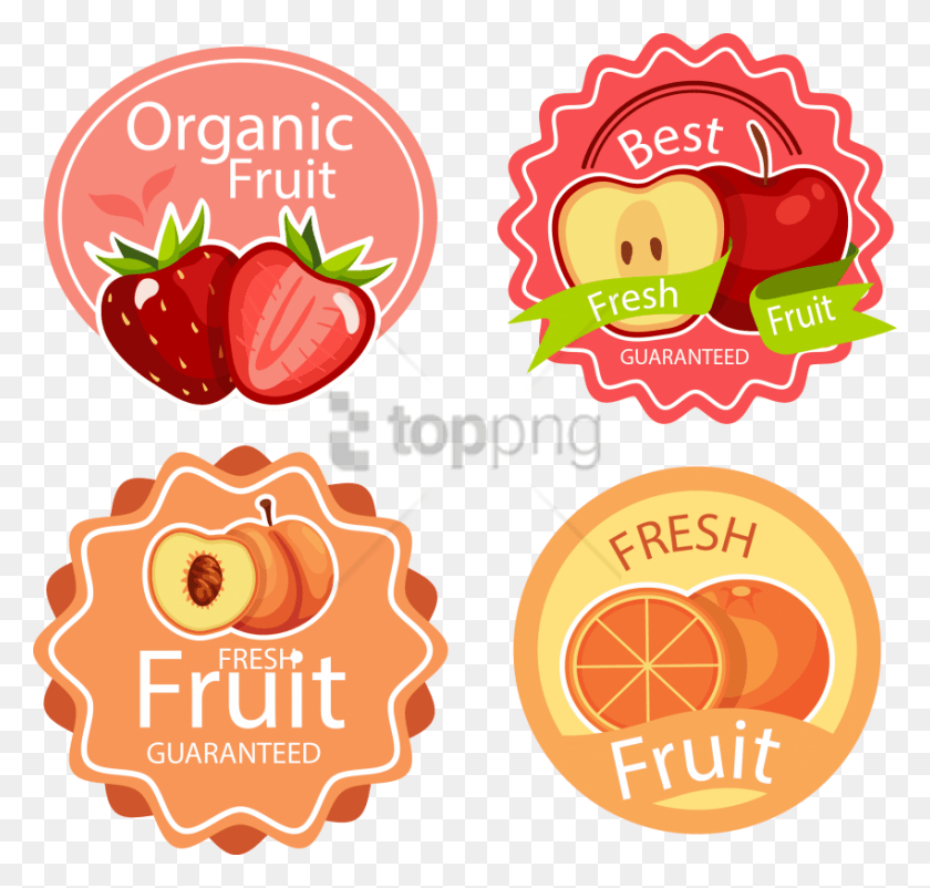 850x809 Free Fruit Sticker Images Background Fruit Sticker, Label, Text, Plant HD PNG Download