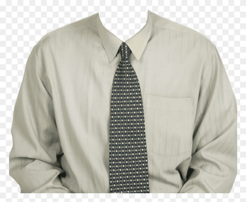 851x690 Free Full Length Dress Shirt With Tie Shirt With Tie, Accessories, Accessory, Clothing HD PNG Download
