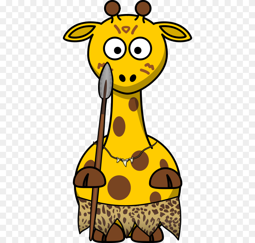 Free Girraffe Cartoon, Animal, Mammal, Giraffe, Wildlife Sticker PNG