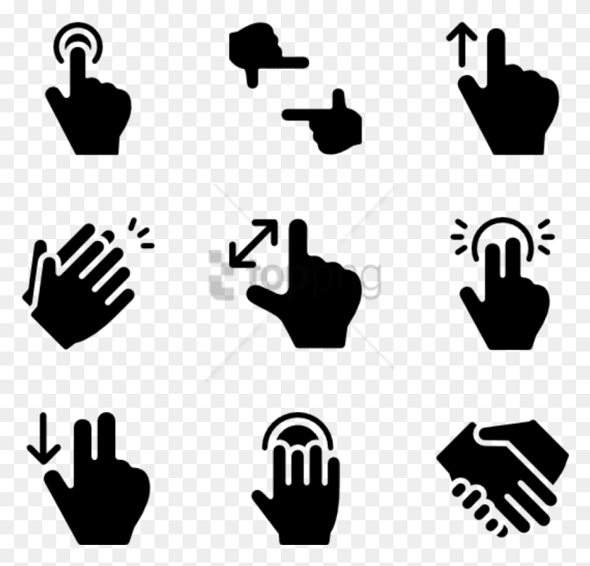 850x812 Free Giving Hand Freeuse Icon, Stencil HD PNG Download