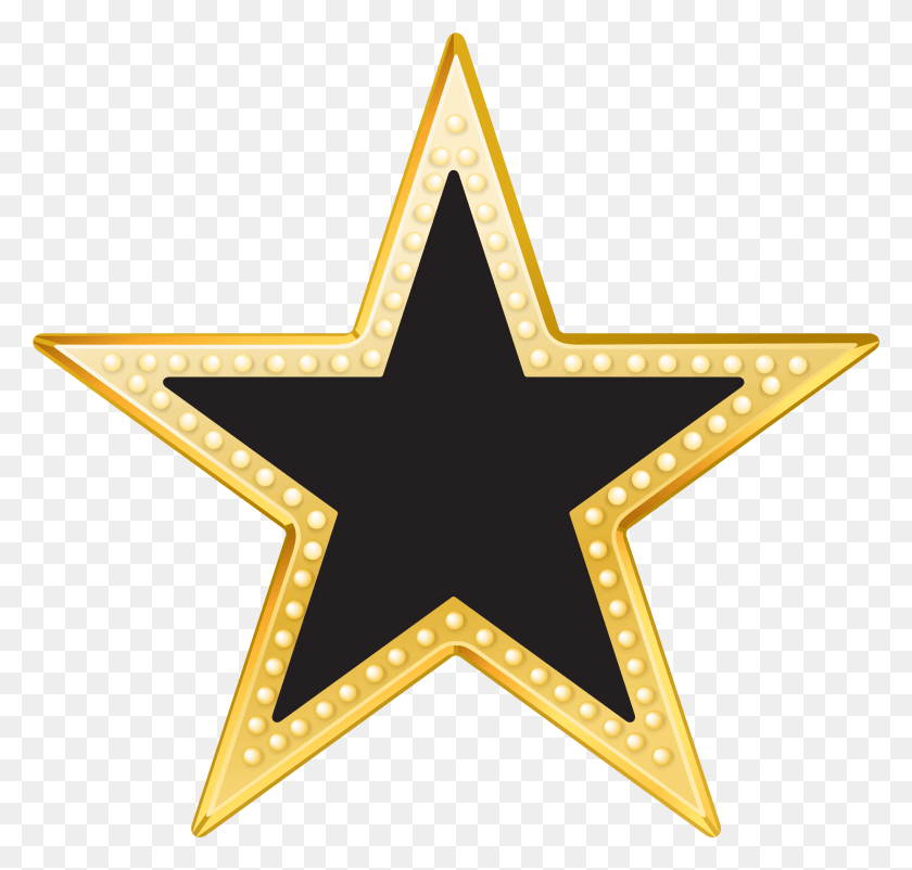 3915x3727 Free Gold And Black Star Clipart Photo Gold And Black Star, Cross, Symbol, Star Symbol HD PNG Download