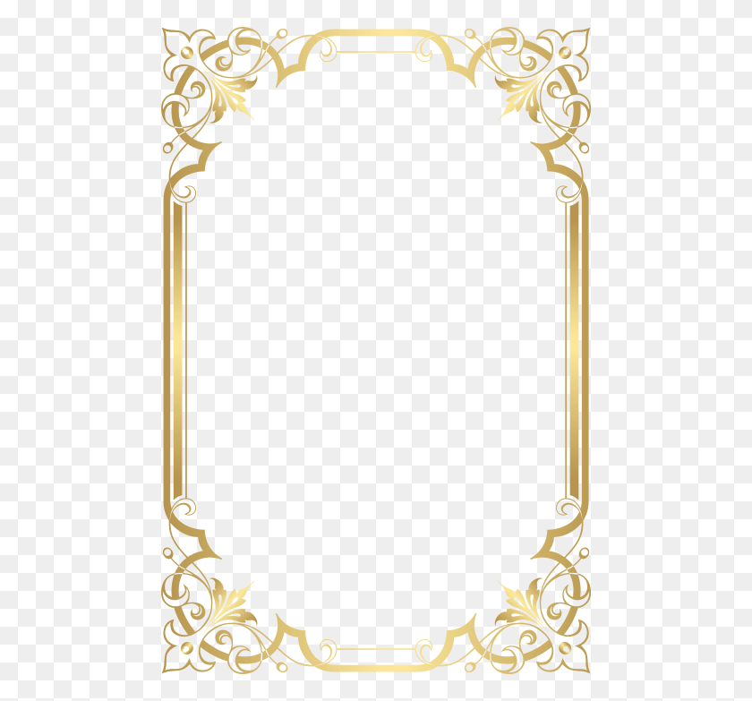 480x723 Free Gold Border Frame Images Background Transparent Background Border Design Border, Symbol, Weapon, Weaponry HD PNG Download