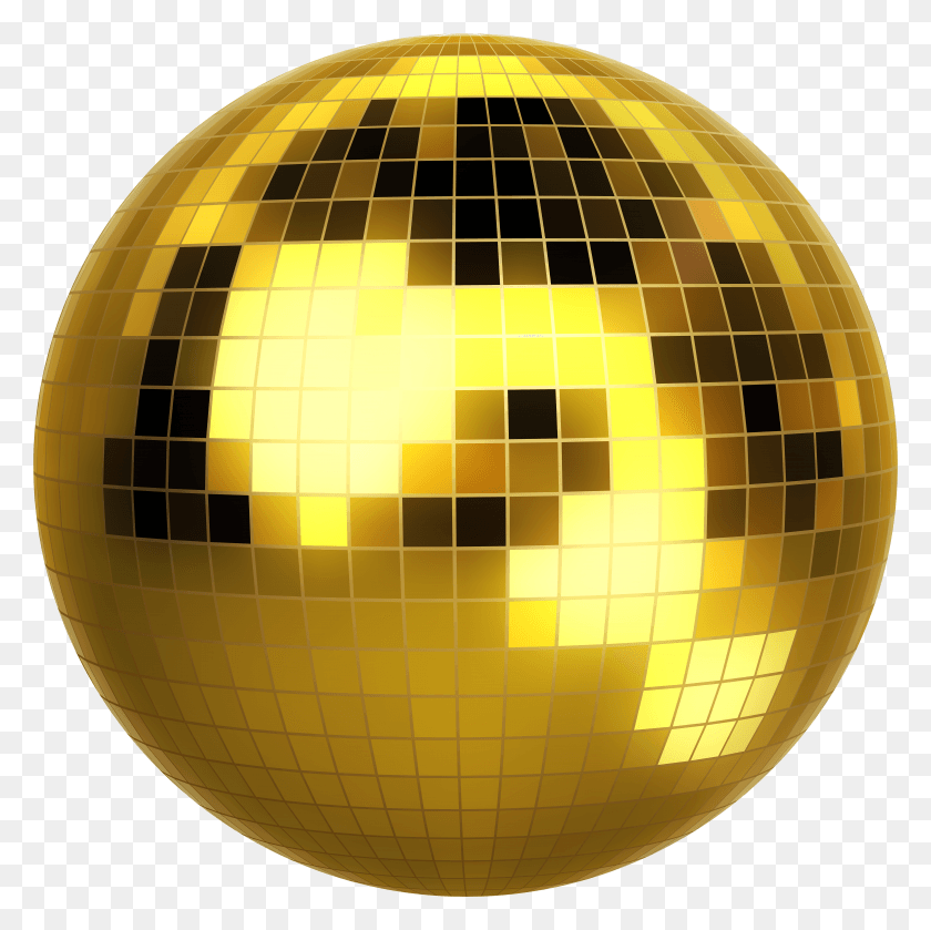 5936x5935 Free Gold Disco Ball Images Background Sombo Discokugel HD PNG Download