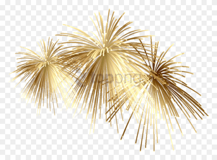 831x597 Free Gold Fireworks Image With Transparent Feuerwerk, Nature, Outdoors, Chandelier HD PNG Download