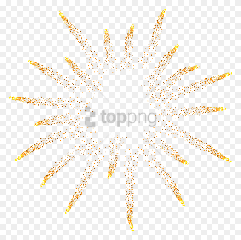 837x833 Free Gold Fireworks Image With Transparent Orange, Nature, Outdoors, Night HD PNG Download