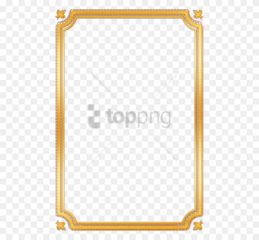 480x720 Free Gold Frame Image With Transparent Elegant Frames, Text, Label HD PNG Download