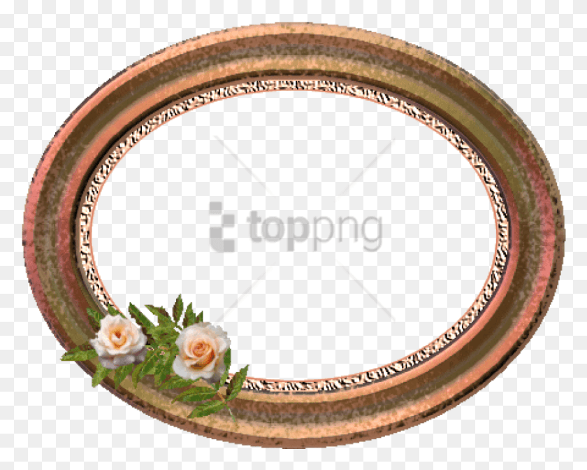 843x662 Free Gold Oval Frame Image With Transparent Marcos Para Foto Tipo Espejo, Meal, Food, Dish HD PNG Download