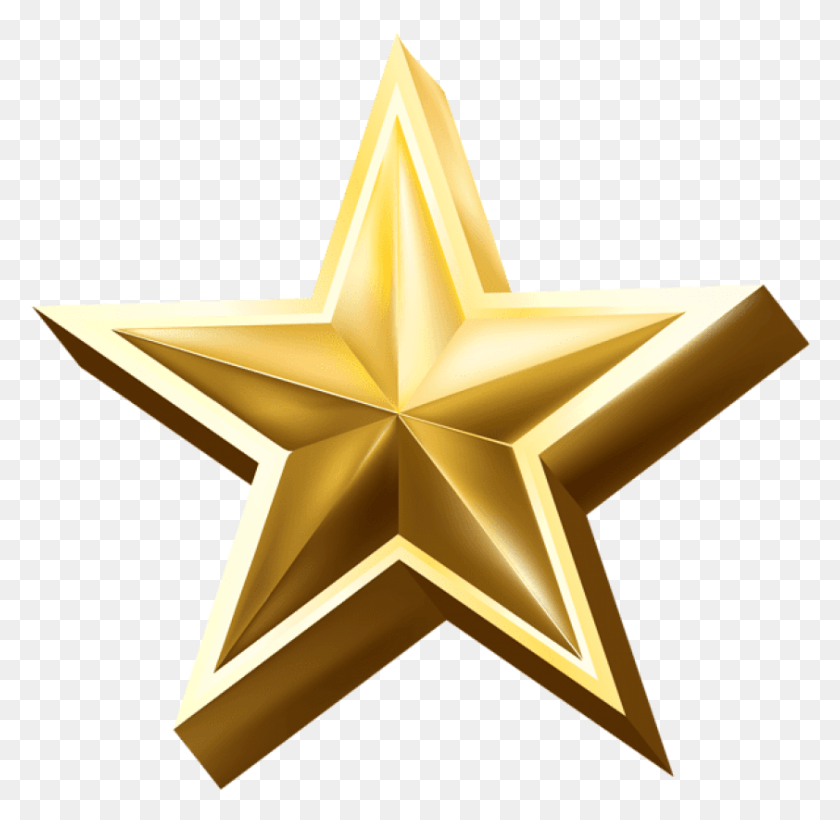 842x821 Free Gold Star Images Transparent Golden Star 3d, Symbol, Star Symbol, Gold HD PNG Download