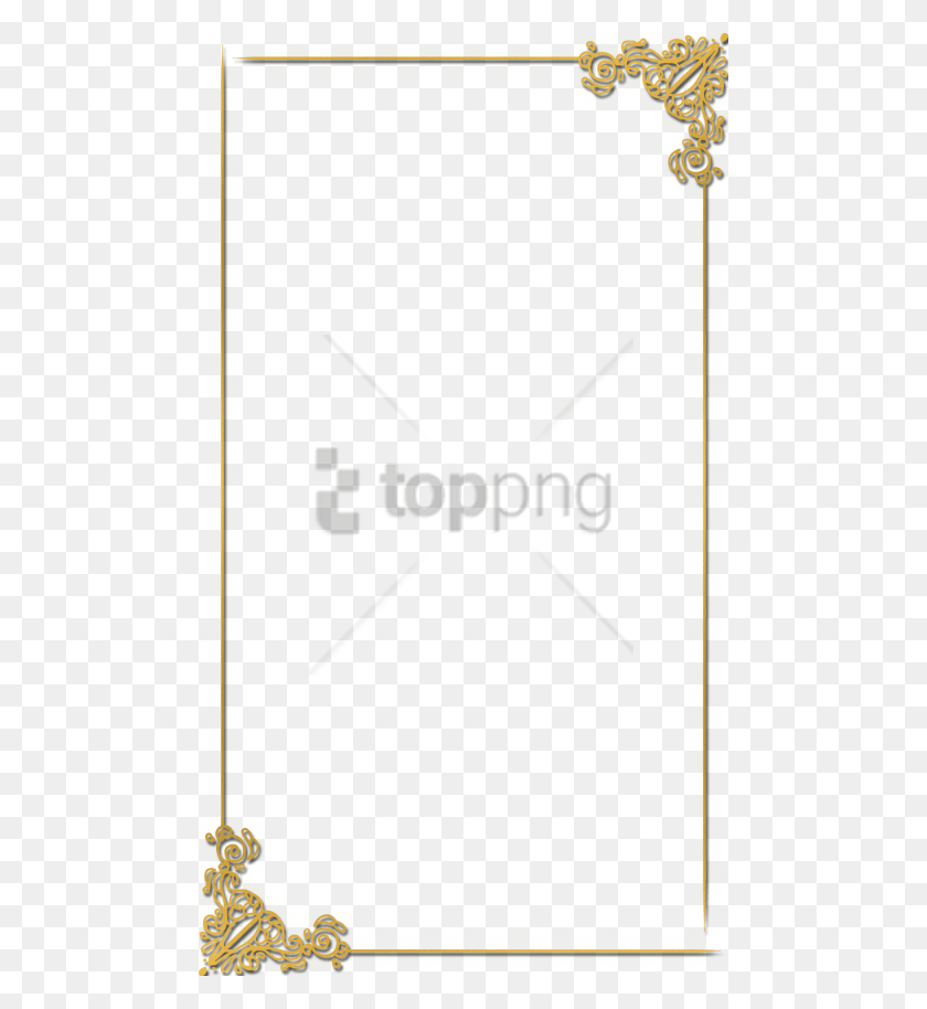 480x854 Free Gold Wedding Frames Image With Transparent Illustration, Text, Label HD PNG Download