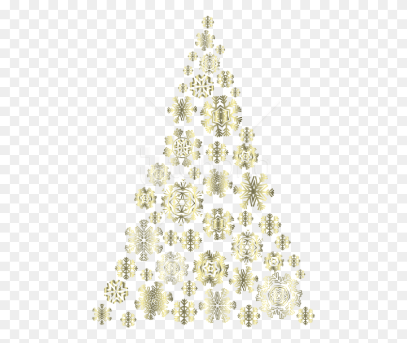 463x648 Free Golden Snowflakes Christmas Tree Golden Snowflake Transparent Background, Chandelier, Lamp, Lighting HD PNG Download