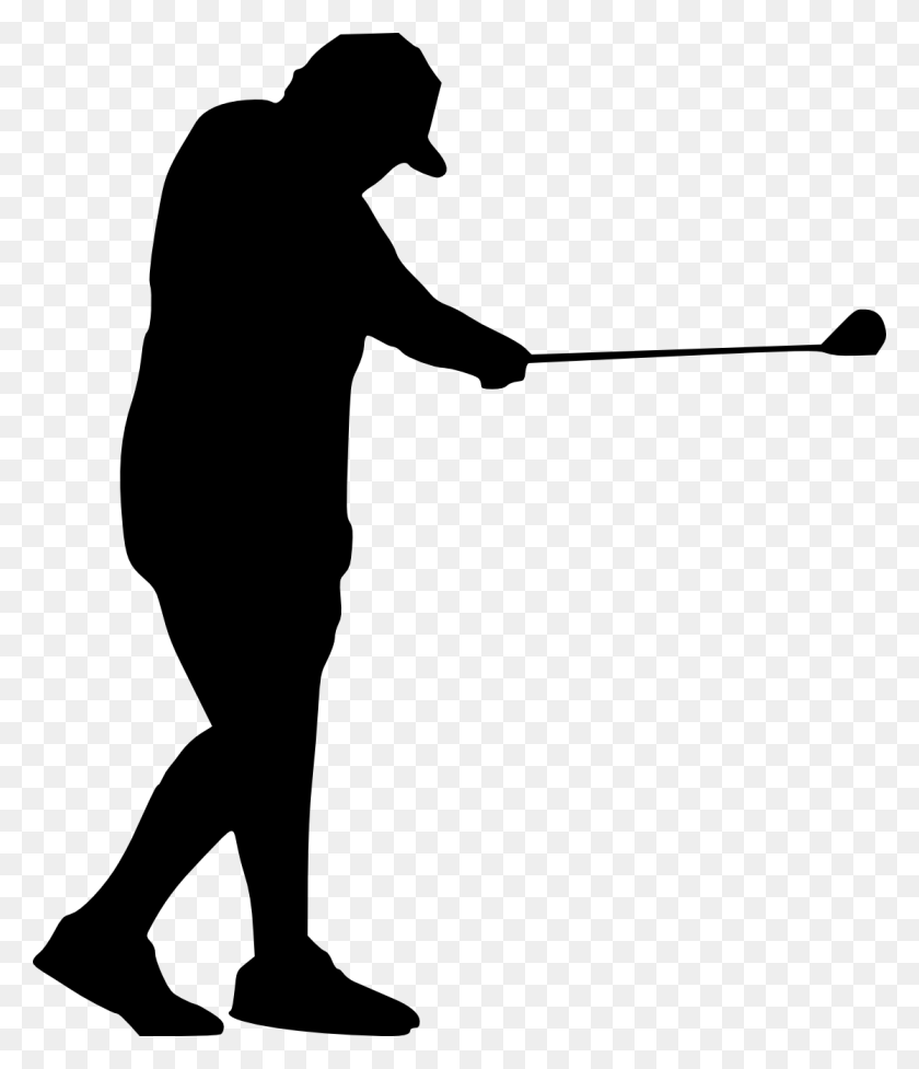 1115x1312 Free Golfer Silhouette Transparent, Person, Human HD PNG Download