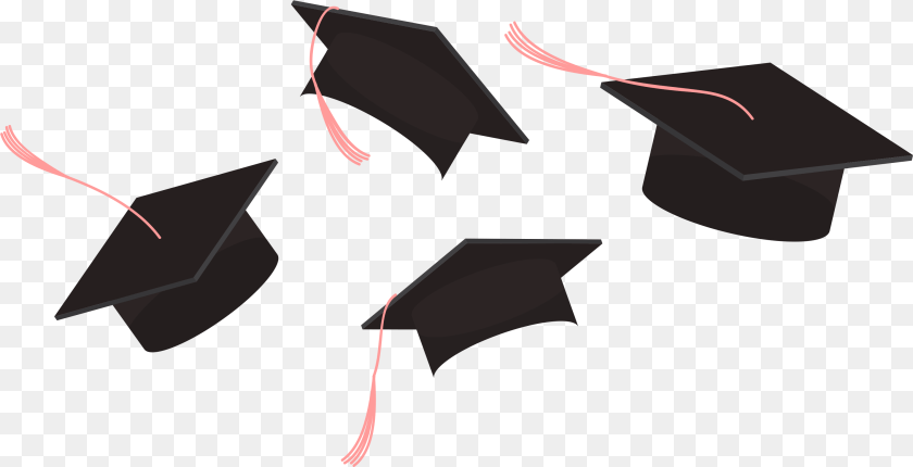 3022x1548 Free Graduation Cap Konfest Graduation Hats In The Air, People, Person Clipart PNG