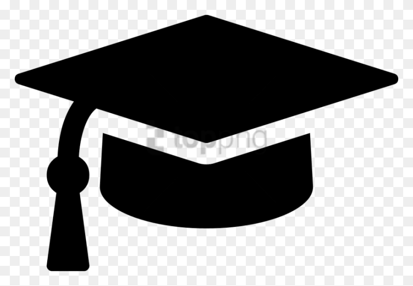 850x568 Free Graduation Cap Svg Icon Free Graduation Cap Graduation Hat Icon, Label, Text, Axe HD PNG Download