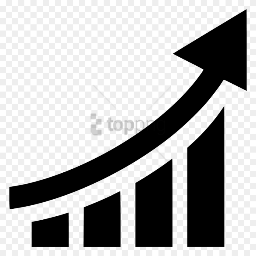 850x849 Free Graph Line With Arrow Images Graph Line With Arrow, Stencil, Axe, Tool HD PNG Download