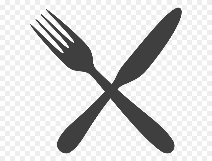 600x579 Free Gray Fork Cliparts Free Clip Art Free Knife And Fork Clipart, Cutlery HD PNG Download