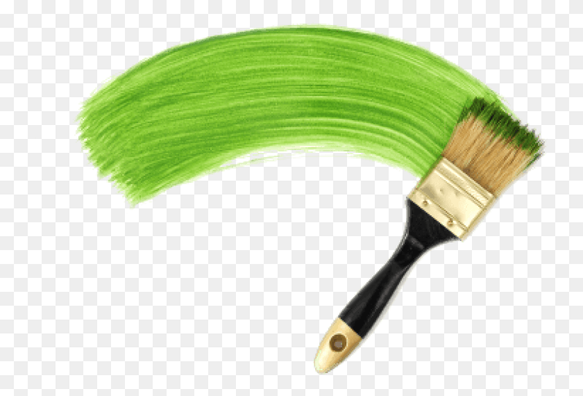 741x510 Зеленая Линия Paint Brush Изображения Paint Brush Green, Brush, Tool, Racket Hd Png Download