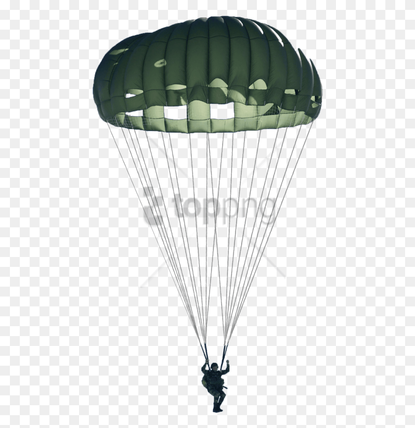 468x806 Descargar Png Paracaídas Militar Verde Con Paracaídas De Expulsión De Avión De Combate Transparente, Lámpara Hd Png