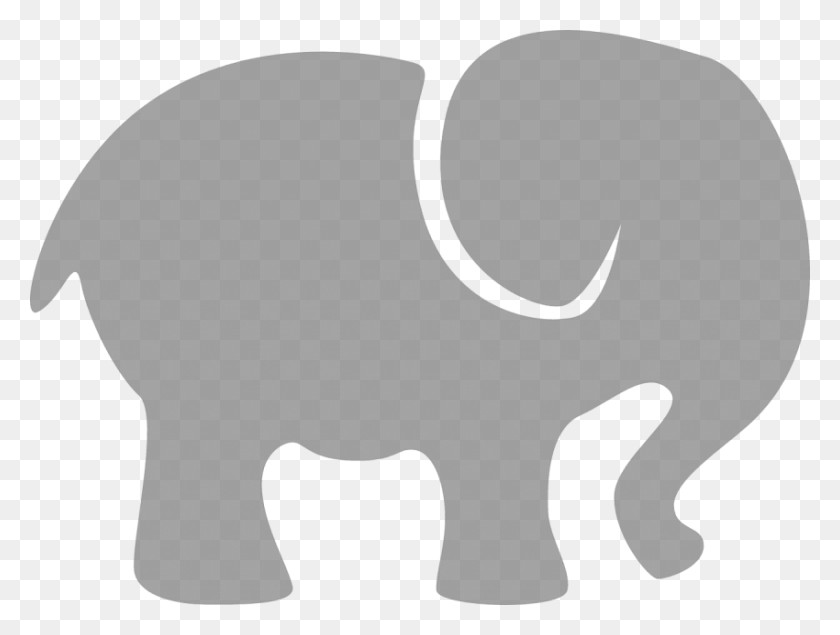 850x627 Free Grey Baby Elephant Images Background Baby Elephant Silhouette Clip Art, Mammal, Animal, Wildlife HD PNG Download