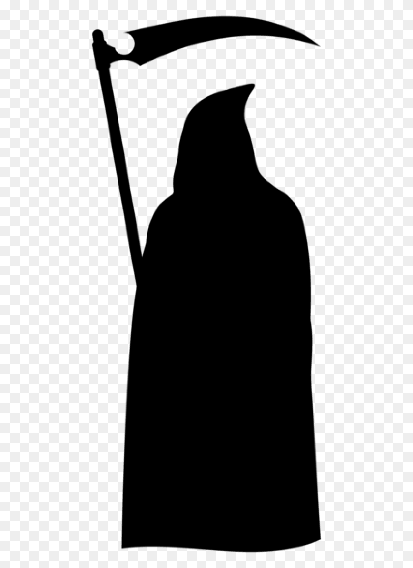 471x1095 Free Grim Reaper Silhouette Images Grim Reaper Silhouette, Gray, World Of Warcraft HD PNG Download