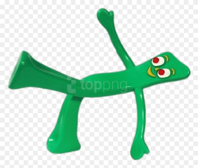 820x687 Free Gumby Holding One Leg Up Clipart Cartoon Gumby, Axe, Tool, Animal HD PNG Download