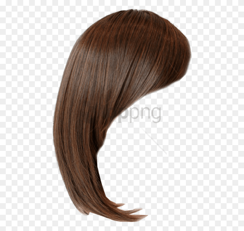 480x736 Free Hairstyle Image With Transparent Background Brown Hair Transparent Background, Hair, Person, Human HD PNG Download