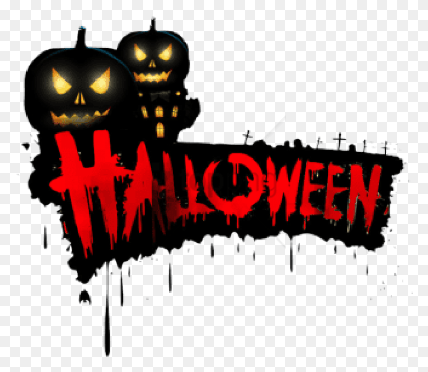 850x731 Imágenes De Fondo De Halloween Png / Texto, Símbolo, Logotipo Hd Png