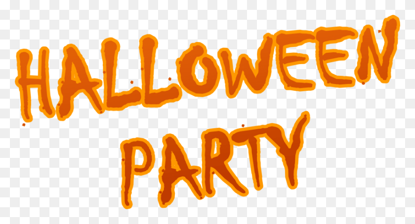 850x430 Free Halloween Party Logo Images Background Halloween Party Logo, Text, Label, Alphabet HD PNG Download