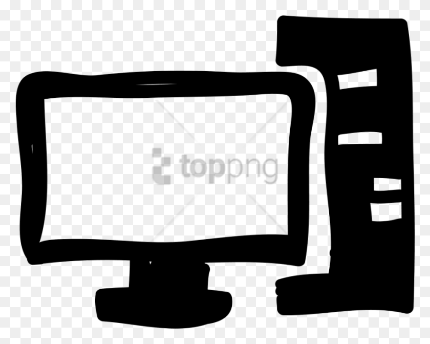 850x668 Free Hand Drawn Computer Icon Image With Transparent Icon, Axe, Tool, Stencil HD PNG Download