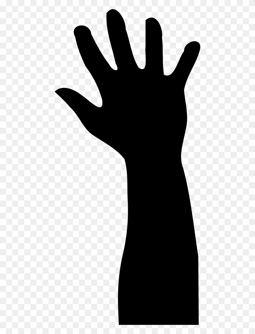 480x1039 Free Hand Raising Silhouette Images Raising Hand, Gray, World Of Warcraft HD PNG Download