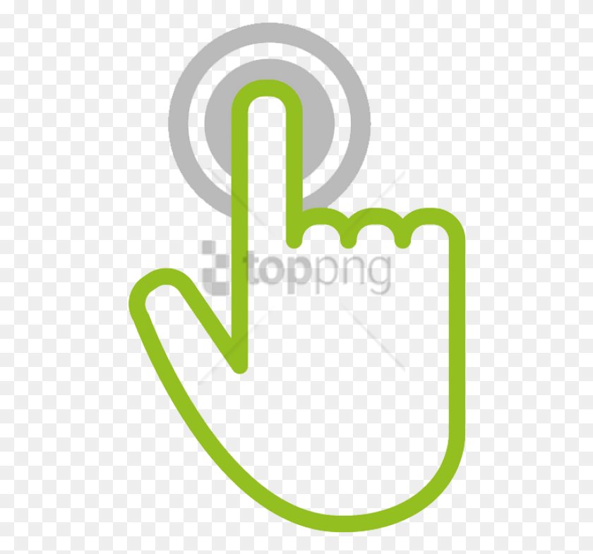 480x725 Free Hand Touch Icon Images Transparent, Logo, Symbol, Trademark HD PNG Download