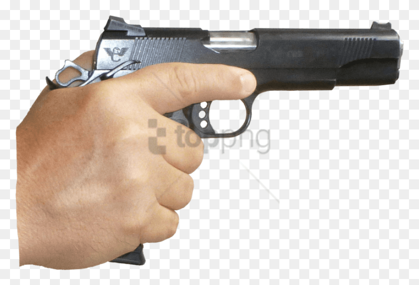 851x559 Free Hand With Gun No Background Images, Weapon, Weaponry, Person HD PNG Download