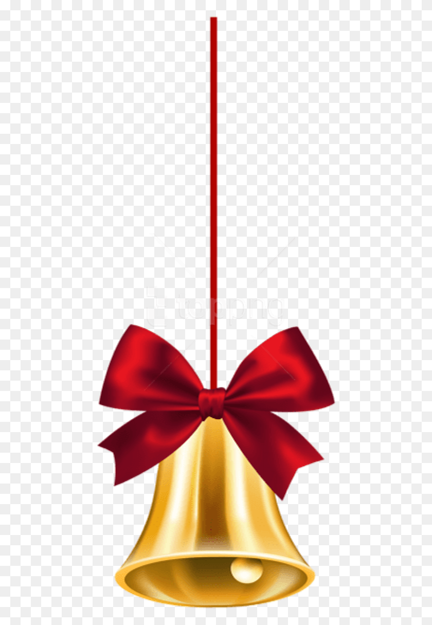 467x1155 Free Hanging Golden Bell, Tie, Accessories, Accessory HD PNG Download