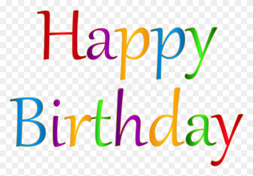 836x563 Free Happy Birthday Images Background, Text, Alphabet, Handwriting HD PNG Download