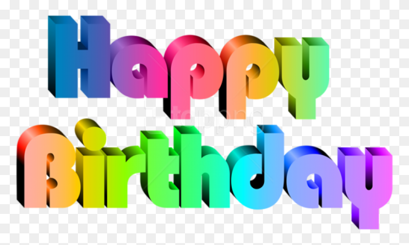 850x484 Free Happy Birthday Transparent Images Graphic Design, Text, Word, Number HD PNG Download