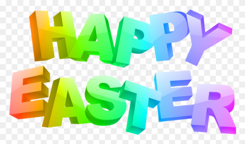 843x470 Free Happy Easter Text Transparent Happy Easter Images 2019, Word, Graphics HD PNG Download