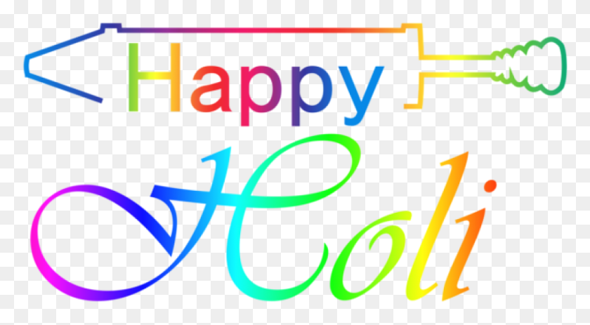 850x440 Free Happy Holi Transparent Clipart, Text, Alphabet, Word HD PNG Download