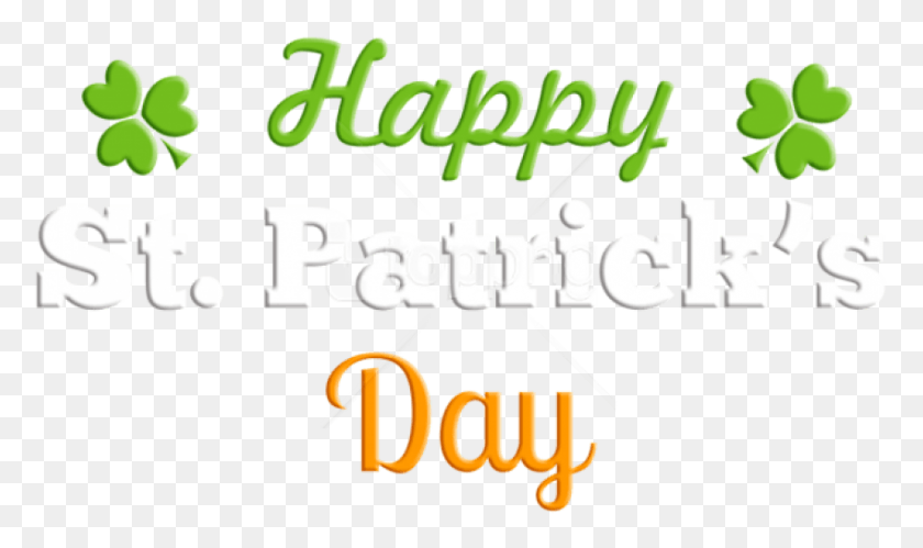 850x479 Free Happy St Patrick S Day Text Happy Birthday, Alphabet, Handwriting, Label HD PNG Download