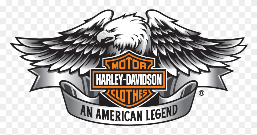 1786x878 Png Логотип Harley Logotipo De Motos Harley Davidson, Символ, Птица, Животное Hd Png