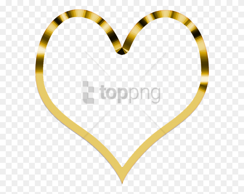 602x607 Free Heart Simple Golden Images Background Gold Love Heart Transparent HD PNG Download