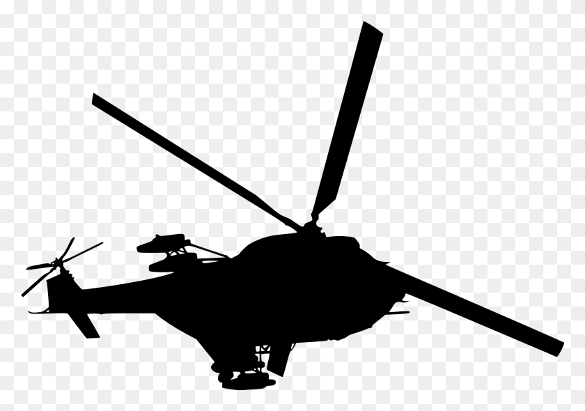 2000x1360 Silueta De Helicóptero Png / Helicóptero Hd Png