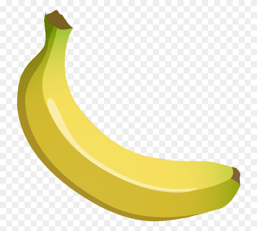 734x695 Free High Quality Cartoon Banana Transparent Transparent Background Banana, Fruit, Plant, Food HD PNG Download