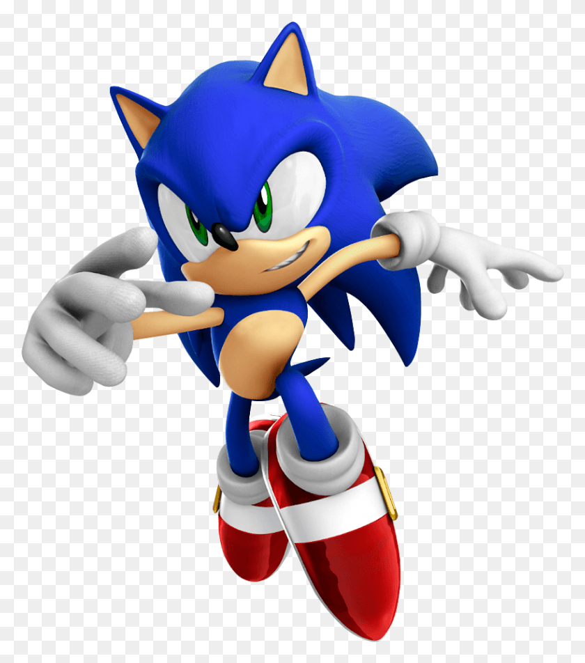 818x936 Free High Quality Sonic The Hedgehog, Toy, Figurine, Super Mario HD PNG Download