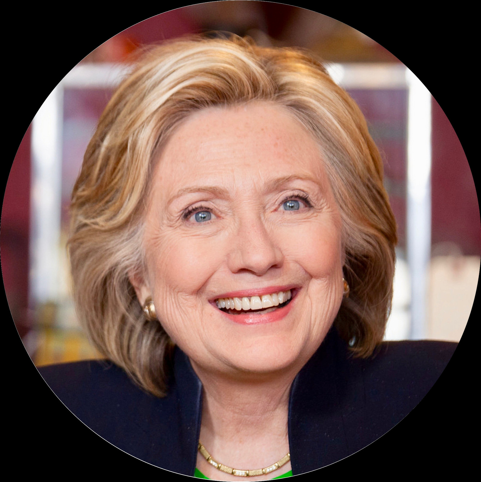 1595x1600 Free Hillary Clinton Pngs Circle Picture Of Hillary Clinton, Face, Person, Human HD PNG Download