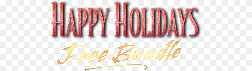 Free Holiday Bundle Horizontal, Text, Handwriting, Calligraphy, Book Sticker PNG