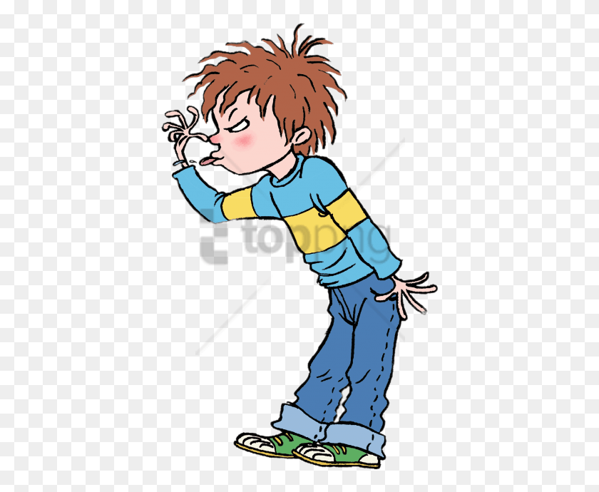 392x630 Free Horrid Henry Sticking Out Tongue Horrid Henry Cartoon Character, Person, Human, Outdoors HD PNG Download