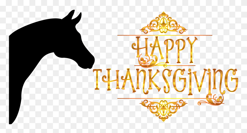 1580x800 Free Horse Thanksgiving Clipart Happy Thanksgiving Images With Horses, Text, Alphabet, Antelope HD PNG Download
