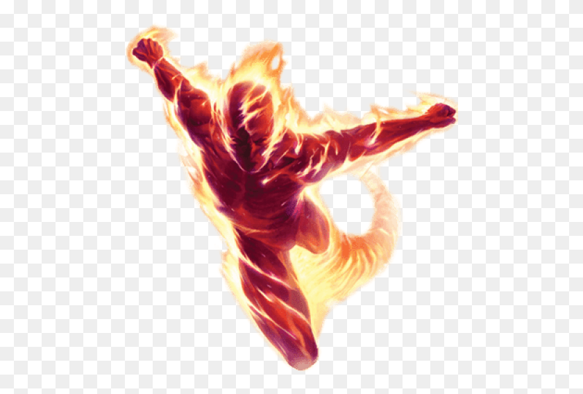 481x508 Free Human Torch Flames Images Background Human Torch, Animal, Sea Life, Invertebrate HD PNG Download